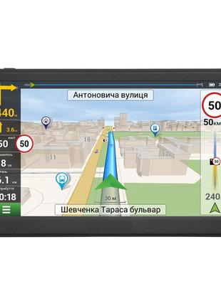 Автомобільний 7" gps навігатор 7009 8gb потужний планшет навігатор для фур та вантажівок igo navitel