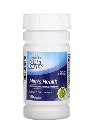 Вітаміни для чоловіків 21st century one daily men's health 100 таблетки