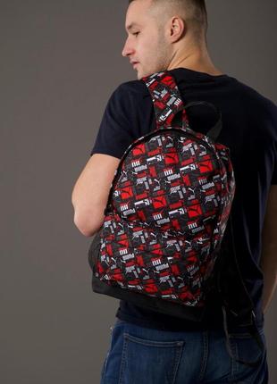 Cпортивний чоловічий жіночій міський рюкзак з принтом puma пума4 фото