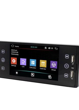 Автомагнитола eacam 5 дюймов с одной din и bluetooth, mp5-плеер, fm аудиоприемник, поддержка usb/aux/tf