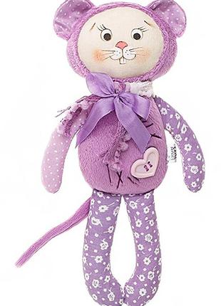 Мягкая детская плюшевая игрушка для сна - мышонок