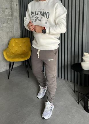 ‼️не кошлатиться ‼️ мужской теплый качественный спортивный костюм трехнитка с начесом на флисе пенье, спортивный костюм премиум качества/ 2045