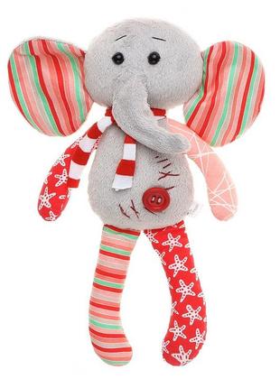 Детская мягкая плюшевая игрушка -  слоник