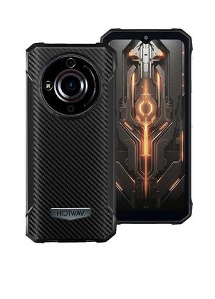 Защищенный смартфон hotwav t7 4/128gb black nfc android 13 большой экран 6.52" батарея 6280 мач
