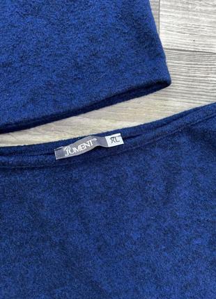 Теплий гольф з ефектним розрізом4 фото