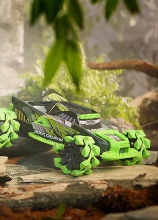 Машинка-вездеход nikko rock crushr techno green на радиоуправлении (10211)