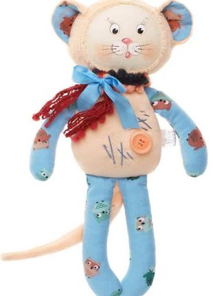 Детская плюшевая игрушка комфортер - мышка
