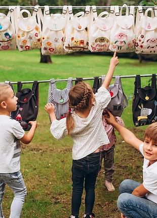 Маленький детский рюкзак для малышей зайчик