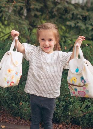 Маленький детский рюкзак для малышей зайчик