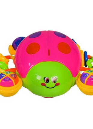 Музыкальная игрушка жук 2012-6a розовый , лучшая цена