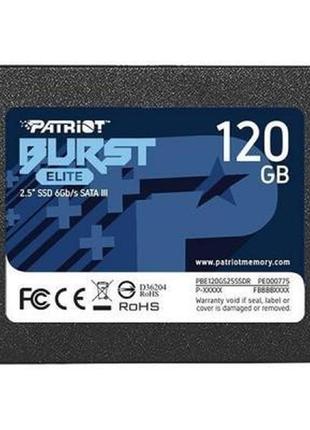 Накопичувач ssd 2.5" 120 gb burst elite patriot (pbe120gs25ssdr)