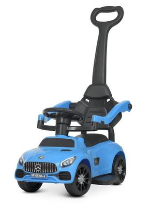 Каталка-толокар bambi racer m 4578-4 синий музыкальный