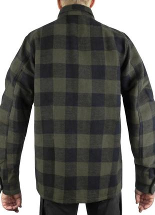 Рубашка фланелевая sturm mil-tec flannel shirt 2xl black2 фото