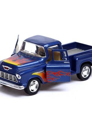 Машинка металева інерційна пікап chevy stepside 1955 kinsmart kt5330fw, найкраща ціна