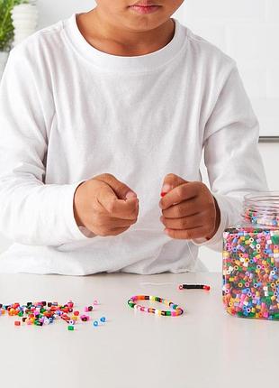 Ikea pyssla бісер різнобарвний 600г (форми продаються окремо !!!)  501.285.72