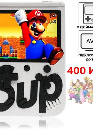 Детская игровая приставка sup game box 3" 400 игр портативная карманная 8 бит консоль для ребенка