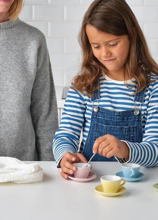 Ikea duktig іграшковий набір на 8 елементів (тарілки і чашки) 104.902.44