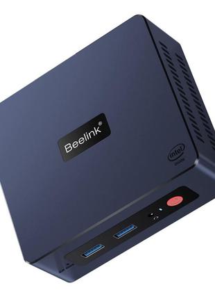 Игровой мини компьютер beelink mini s 16/512gb мощный настольный пк для дома и офиса windows 11