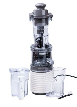 Соковижималка sokany je-32 juice machine 300w 300ml шнекова соковижималка