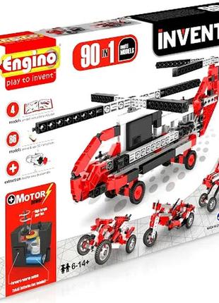 Конструктор engino inventor motorized 90 в 1 с электродвигателем 9030