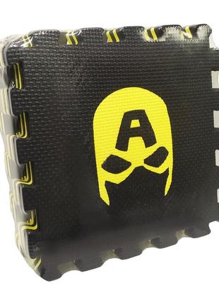 Коврик мозаика супергерои limo toy m 6251 10 пазлов , лучшая цена