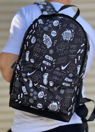 Cпортивний чоловічий жіночій міський рюкзак з принтом nike