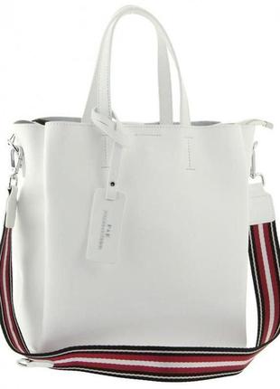 Жіноча шкіряна сумка-шоппер polina & eiterou2 фото