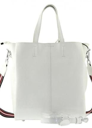 Жіноча шкіряна сумка-шоппер polina & eiterou3 фото