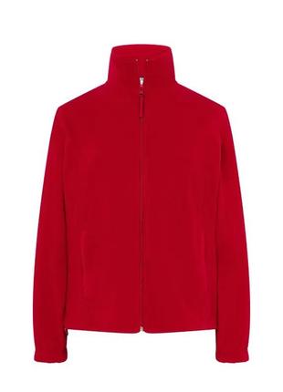 Флісова кофта для жінок jhk,  polar fleece lady, без капюшона, червоний батник, розмір s