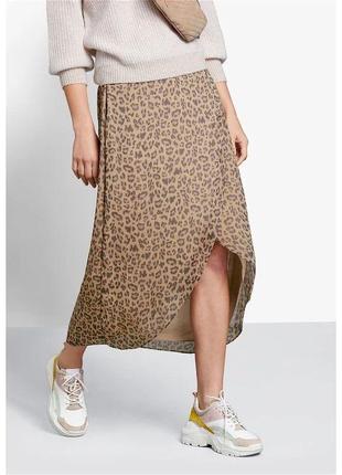Леопардовая юбка миди2 фото