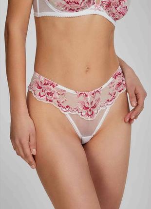 Трусики жіночі kleo стрінги cherry blossom m(р) біло-рожевий (3539)