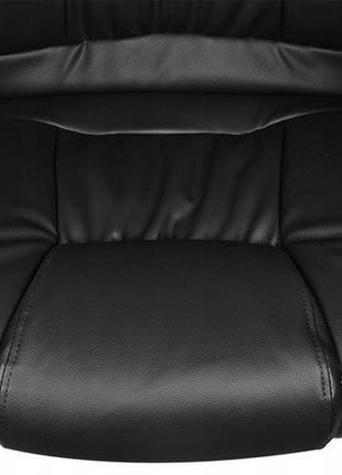 Офисное кресло поворотное из экокожи до 130 кг malatec (8983) black6 фото
