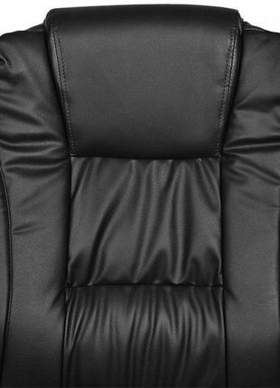 Офисное кресло поворотное из экокожи до 130 кг malatec (8983) black4 фото