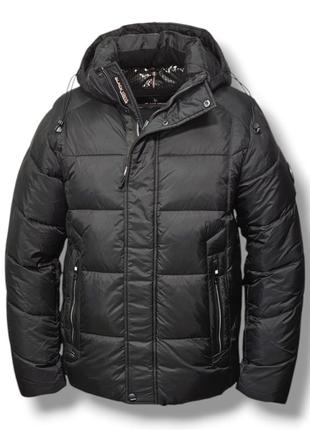 Чоловіча зимова куртка black vinyl 2396