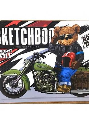 Скетчбук n9448 а5 24 листов чистые листы 100г/м2 твердый переплет