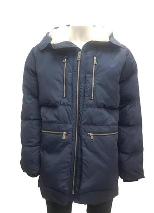 Чоловіча важка стьобана парка-шерпа з капюшоном tommy hilfiger, розмір xl