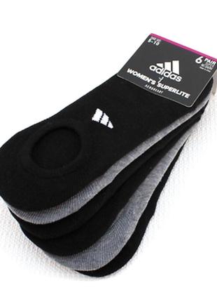 Жіночі шкарпетки adidas women's superlite, чорні і сірі