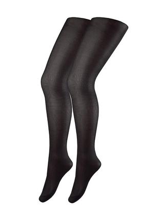 Колготки жіночі duna із шортикими, 40 den 4 (р) чорний (1102)