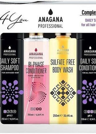 Набор anagana 4 you безсульфатный 4 шт по 250 мл