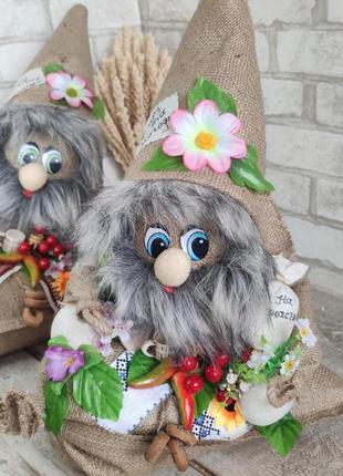 Домовой "федор на мешке", домовой, интерьерная кукла домовой, 40 см