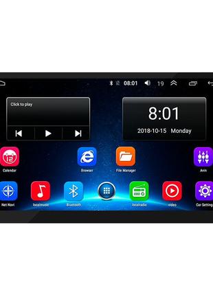 Автомагнітола lesko 2 din w-10 ips full hd великий екран gps 2/32gb wi fi android 12 магнітола