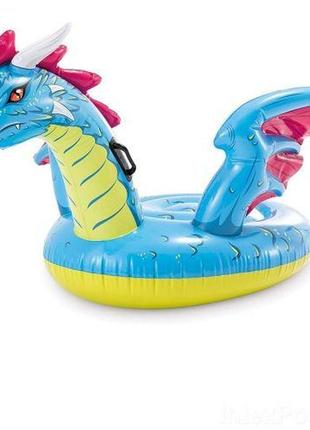 Надувний плотик "дракон" 201 х 191 см комбінований різнокольоровий