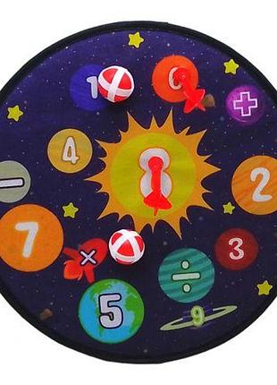 Дартс на липучках, мʼякий "космос", 35 см комбінований різнобарв'я