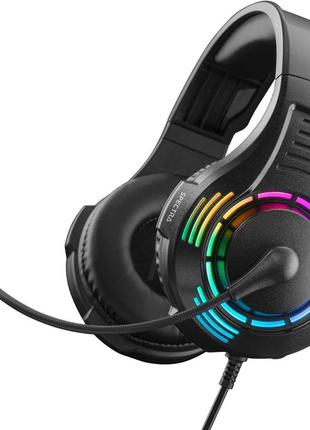 Грова гарнітура nitho spectra з нирковим мікрофоном і мультиефектом, rgb-підсвічуванням сумісна з пк/ps4/ps5/xbox one/xbox series