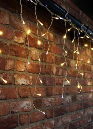 Різдвяне зовнішнє освітлення christmas concepts 360 led ,8,6 м теплий білий з білими вогнями з мерехтливими бурульками