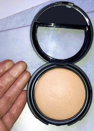 Запечена пудра для обличчя сяюча flormar baked powder 033 33 warm beige 9 г з ефектом природного сяйва