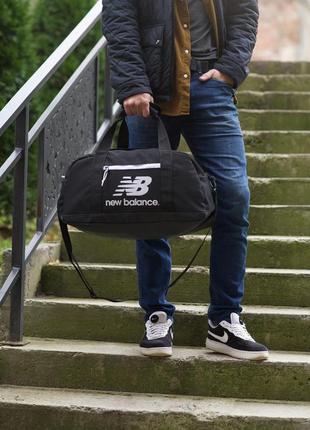New balance сумка чорна спортивна, дорожня, для тренувань, подорожей5 фото