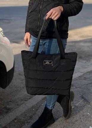 Женская сумка стеганная плащевка