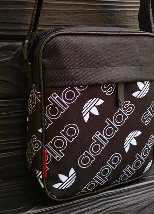Чоловіча спортивна барсетка чорна сумка через плече adidas адидас4 фото