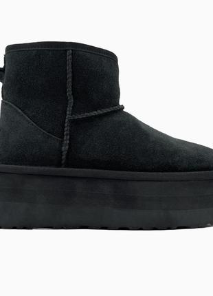 blk womens slip-on ugg classic femme over-the-knee black new
